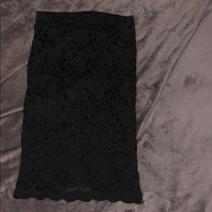Lace pencil skirt